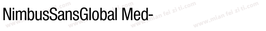NimbusSansGlobal Med字体转换